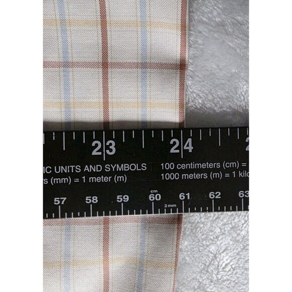 Orvis Mens Large Multicolor Windowpane Long Sleeve Button Up Shirt - Picture 5 of 7